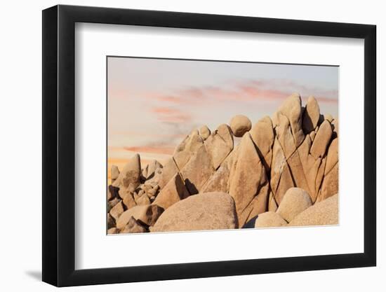 Geometric Rock Formation, Joshua Tree NP, California, USA-Jaynes Gallery-Framed Photographic Print