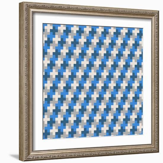 Geometric Seamless Pattern-Shonkar-Framed Art Print