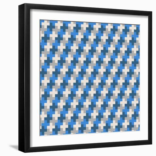 Geometric Seamless Pattern-Shonkar-Framed Art Print