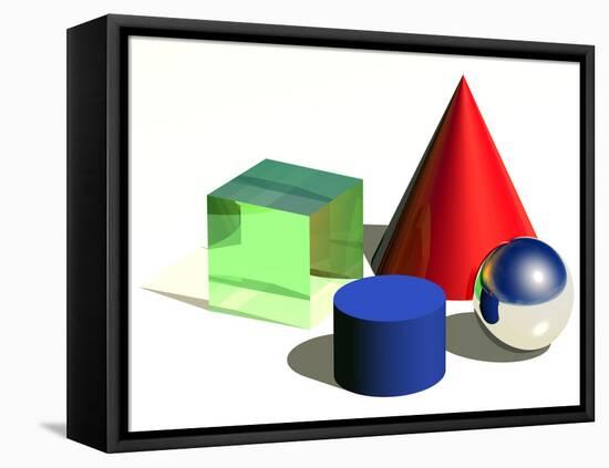 Geometric Shapes, Artwork-Laguna Design-Framed Premier Image Canvas