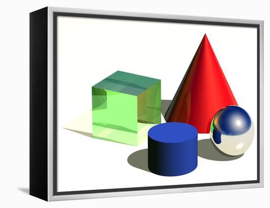 Geometric Shapes, Artwork-Laguna Design-Framed Premier Image Canvas