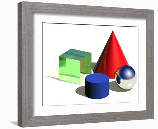 Geometric Shapes, Artwork-Laguna Design-Framed Photographic Print