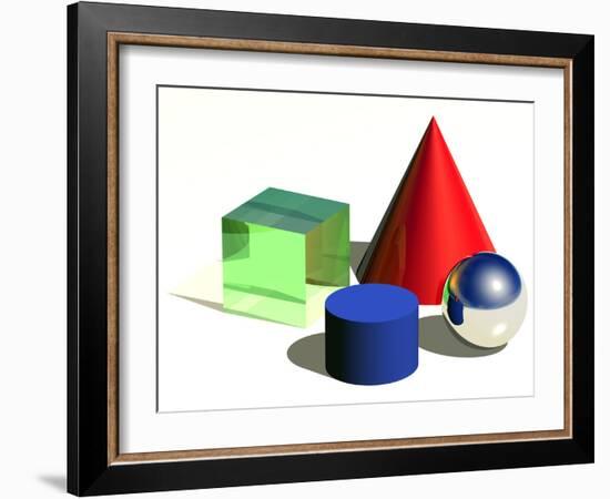 Geometric Shapes, Artwork-Laguna Design-Framed Photographic Print