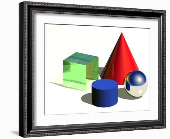 Geometric Shapes, Artwork-Laguna Design-Framed Photographic Print