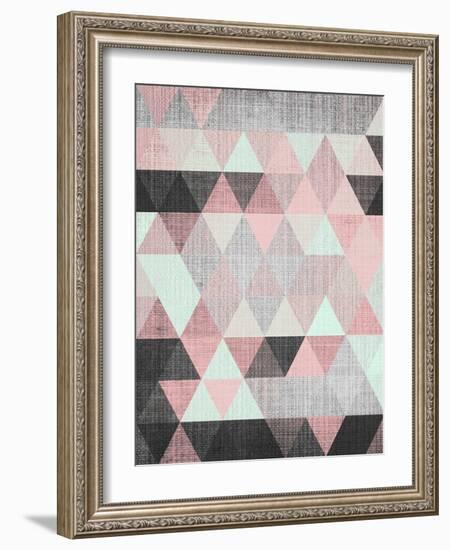 Geometric Small-LILA X LOLA-Framed Art Print