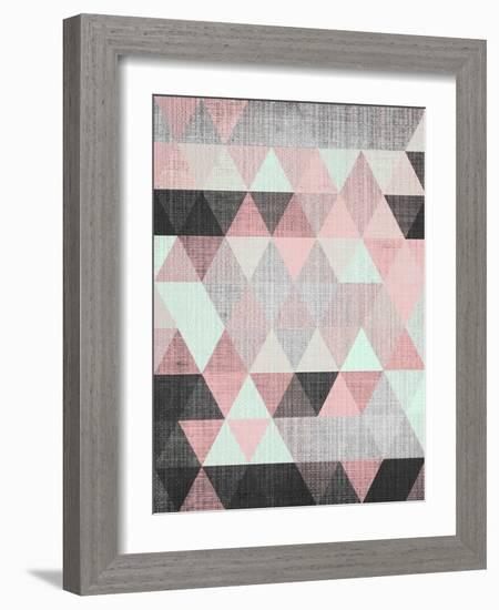 Geometric Small-LILA X LOLA-Framed Art Print
