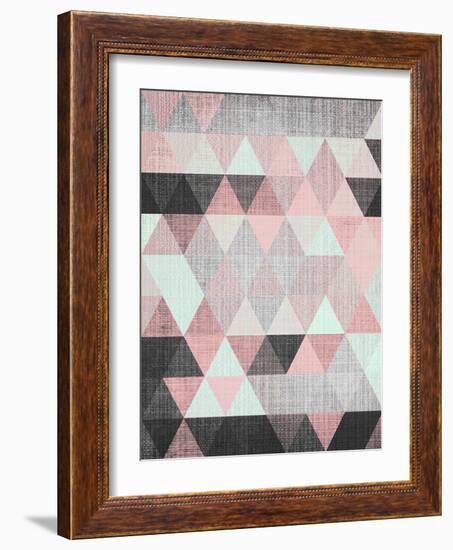 Geometric Small-LILA X LOLA-Framed Art Print