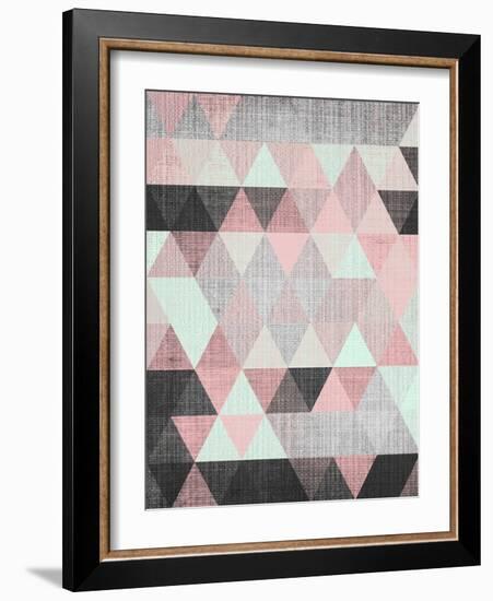 Geometric Small-LILA X LOLA-Framed Art Print