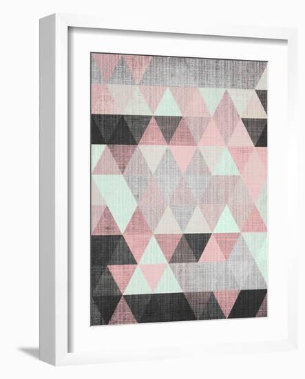 Geometric Small-LILA X LOLA-Framed Art Print