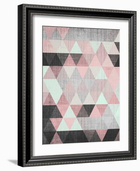 Geometric Small-LILA X LOLA-Framed Art Print