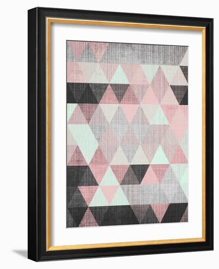 Geometric Small-LILA X LOLA-Framed Art Print