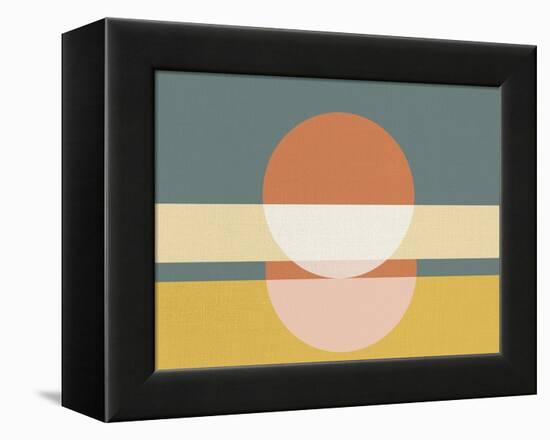 Geometric Sunrise I-Eline Isaksen-Framed Stretched Canvas