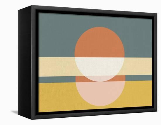 Geometric Sunrise I-Eline Isaksen-Framed Stretched Canvas