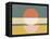 Geometric Sunrise I-Eline Isaksen-Framed Stretched Canvas