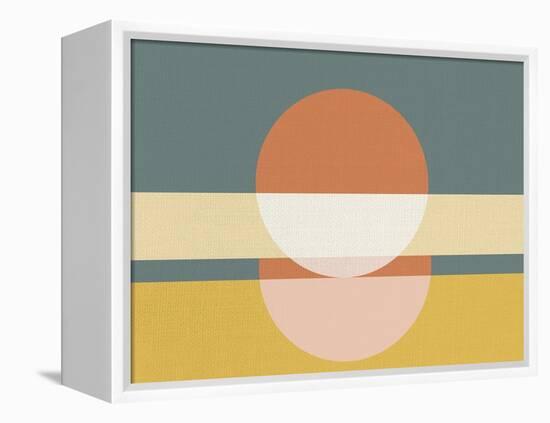 Geometric Sunrise I-Eline Isaksen-Framed Stretched Canvas