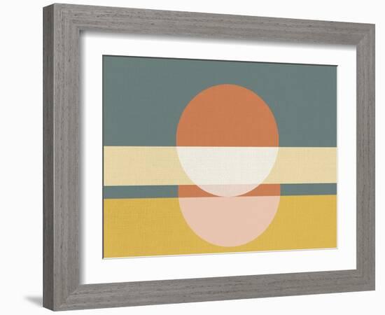Geometric Sunrise I-Eline Isaksen-Framed Art Print
