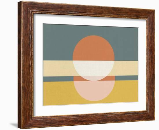 Geometric Sunrise I-Eline Isaksen-Framed Art Print