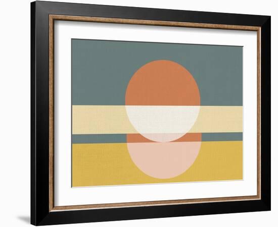 Geometric Sunrise I-Eline Isaksen-Framed Art Print