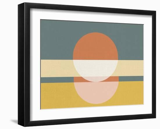 Geometric Sunrise I-Eline Isaksen-Framed Art Print