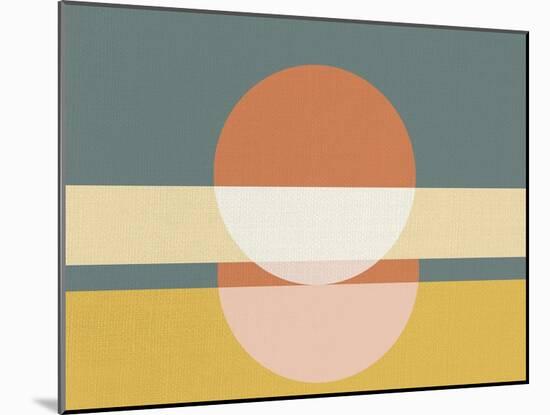 Geometric Sunrise I-Eline Isaksen-Mounted Art Print