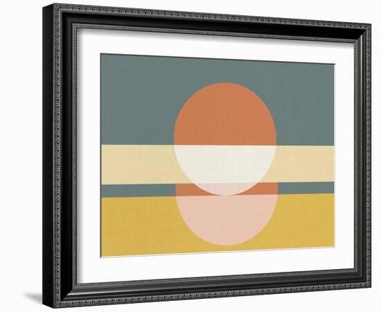 Geometric Sunrise I-Eline Isaksen-Framed Art Print