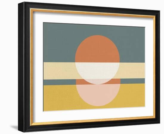 Geometric Sunrise I-Eline Isaksen-Framed Art Print