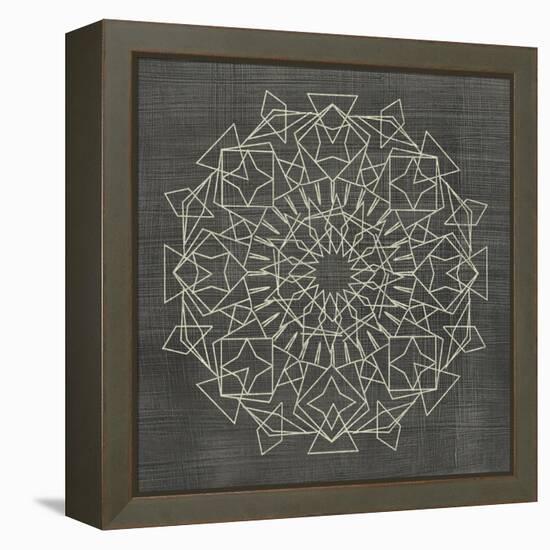 Geometric Tile I-Chariklia Zarris-Framed Stretched Canvas