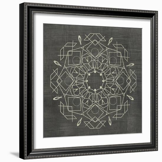 Geometric Tile IV-Chariklia Zarris-Framed Art Print