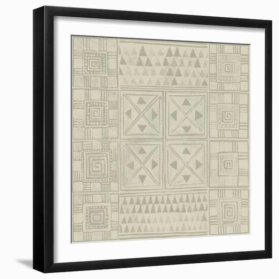 Geometric Tone on Tone II Dark-Kathrine Lovell-Framed Art Print