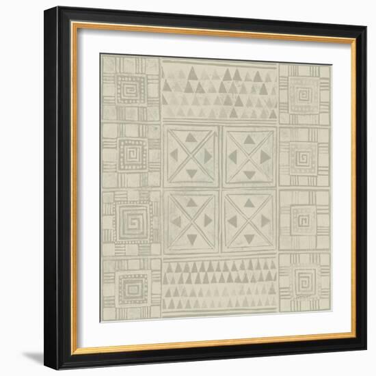 Geometric Tone on Tone II Dark-Kathrine Lovell-Framed Art Print