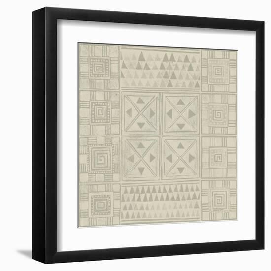 Geometric Tone on Tone II Dark-Kathrine Lovell-Framed Art Print