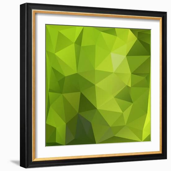 Geometric Triangular Mosaics Background-eriksvoboda-Framed Art Print