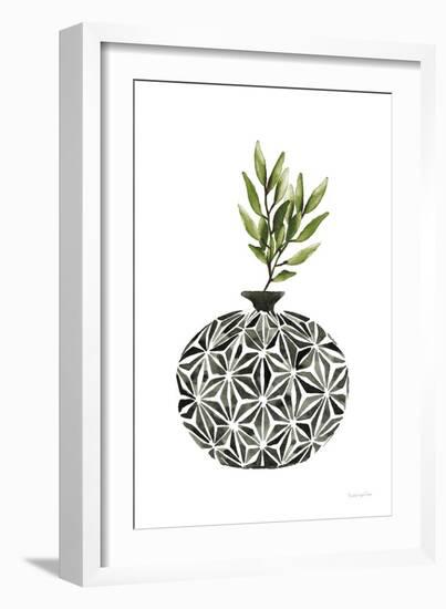 Geometric Vases IV Green-Mercedes Lopez Charro-Framed Art Print