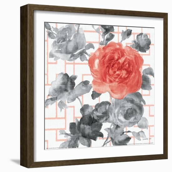 Geometric Watercolor Floral I-Danhui Nai-Framed Art Print