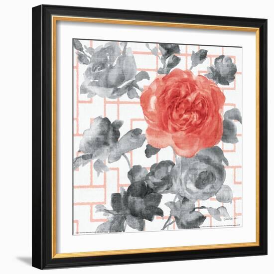 Geometric Watercolor Floral I-Danhui Nai-Framed Art Print