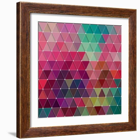 Geometric-Maksim Krasnov-Framed Art Print