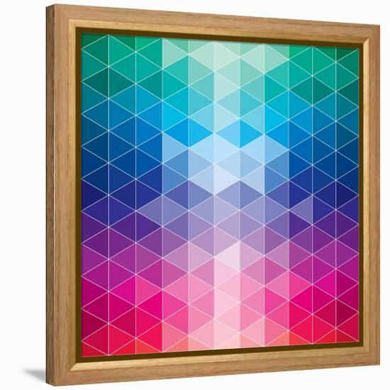Geometric-Krushevskaya-Framed Stretched Canvas
