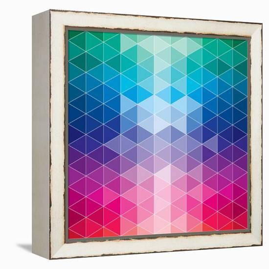 Geometric-Krushevskaya-Framed Stretched Canvas