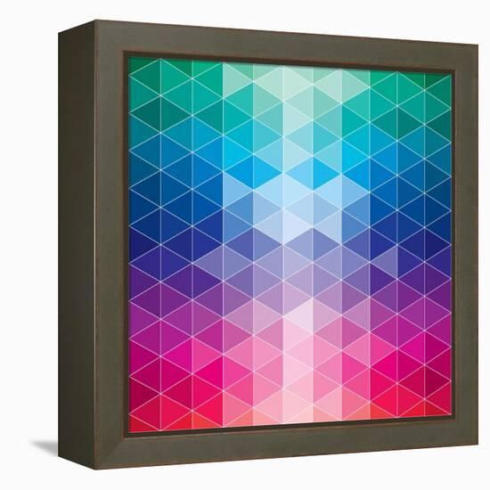 Geometric-Krushevskaya-Framed Stretched Canvas