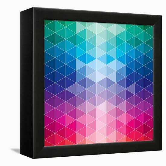 Geometric-Krushevskaya-Framed Stretched Canvas