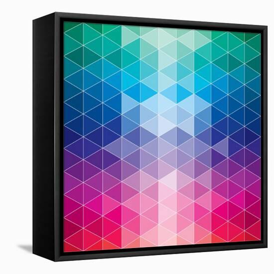 Geometric-Krushevskaya-Framed Stretched Canvas