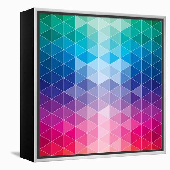 Geometric-Krushevskaya-Framed Stretched Canvas