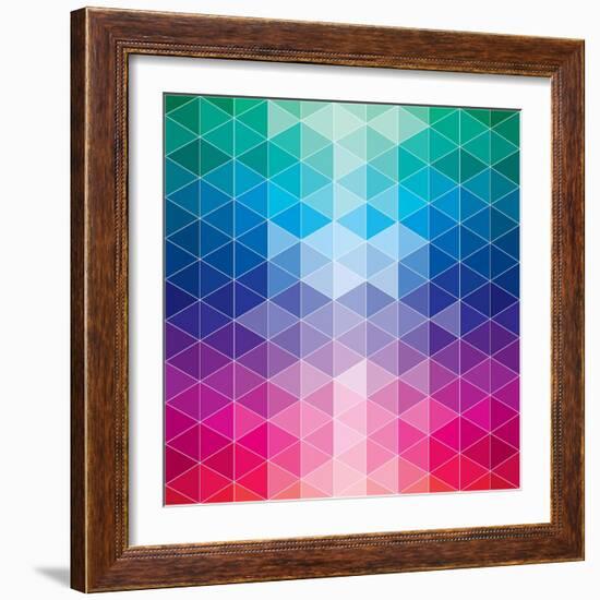 Geometric-Krushevskaya-Framed Art Print