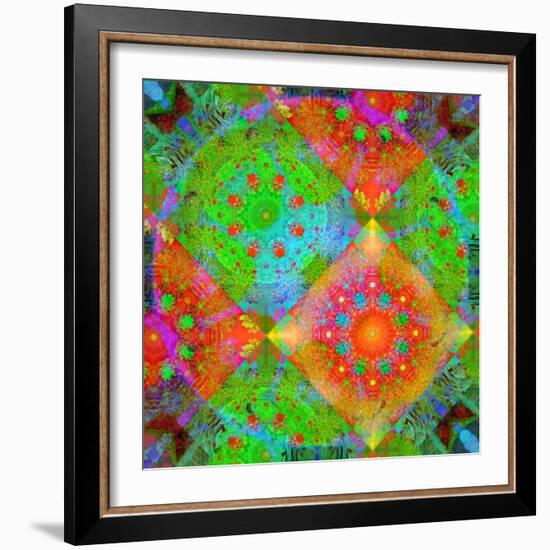 Geometrical Ornament of Flower Photos-Alaya Gadeh-Framed Photographic Print