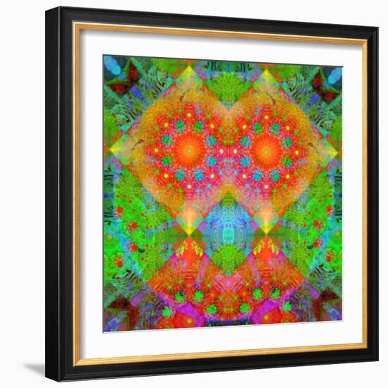 Geometrical Ornament of Flower Photos-Alaya Gadeh-Framed Photographic Print