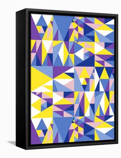 Geometrics Blue-Josefina Baumann-Framed Premier Image Canvas