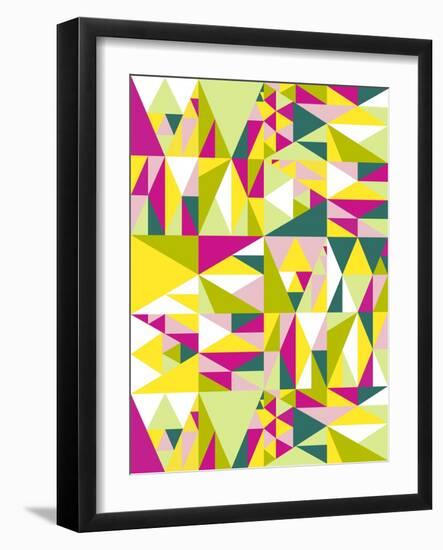 Geometrics Green-Josefina Baumann-Framed Giclee Print