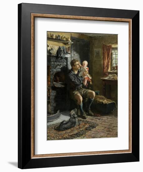 Geordie Haa'D the Bairn, 1890-Ralph Hedley-Framed Giclee Print