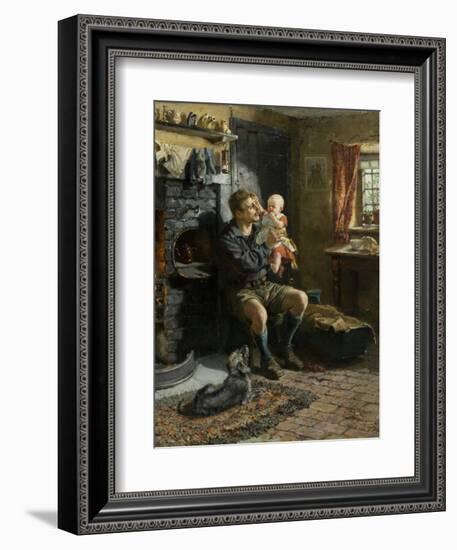 Geordie Haa'D the Bairn, 1890-Ralph Hedley-Framed Giclee Print