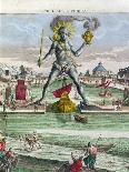 The Colossus of Rhodes, 18th century-Georg Balthasar Probst-Framed Giclee Print